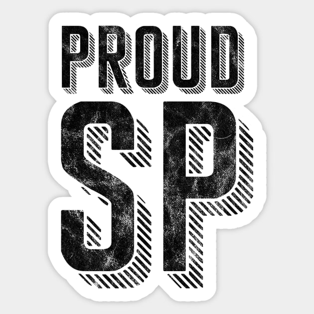 Proud SP Distressed Sticker by seekingcerulean